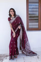 Beautiful Multicolour Soft Lichi Silk Saree