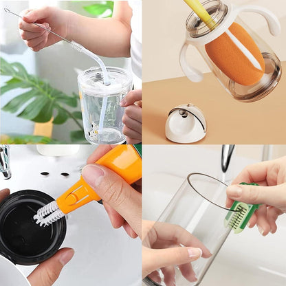 3 in 1 Multifunctional Cleaning Brush for Water Bottles