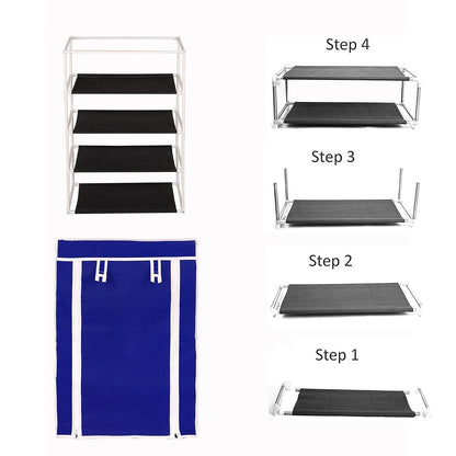 4 Layer Foldable Shoe Rack