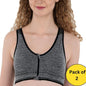 Women Sports Lightly Padded Bra (Pack of 2)