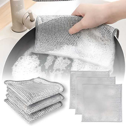 Multipurpose Wire Dishwashing Rags for Wet and Dry Pack Of 3, 5 and 10