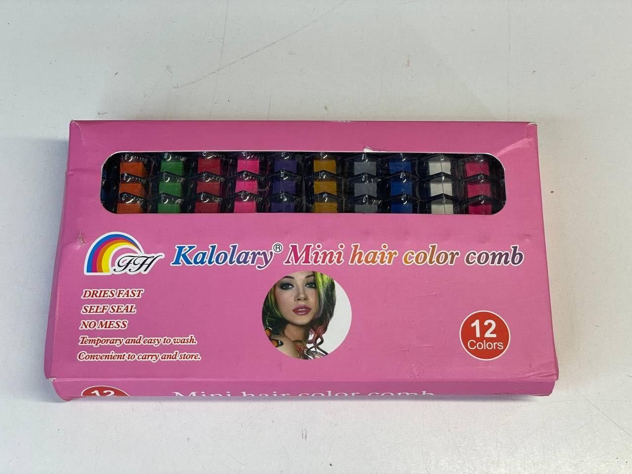 Vibrant Hair Chalk Comb Set 12 Pieces