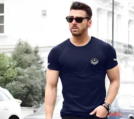 Mens Cotton Printed Half Sleeves Casual T-Shirt