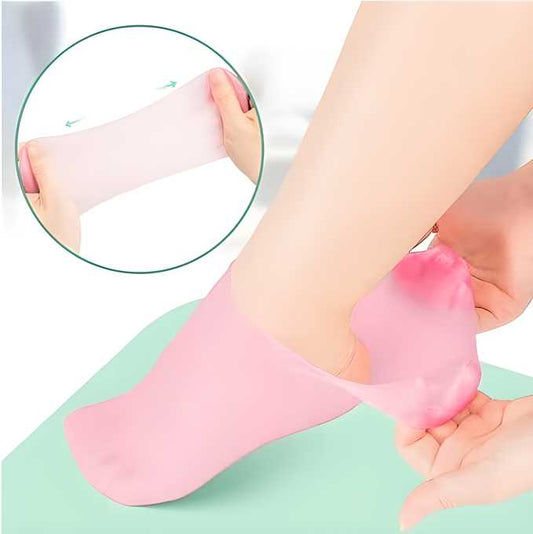 Silicone Gel Heel Socks Anti Slip For Dry Cracked Feet