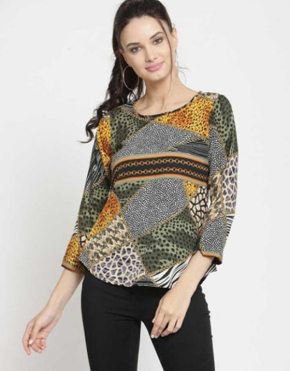 DARZI WOMEN'S CREPE PRINTED TOPS