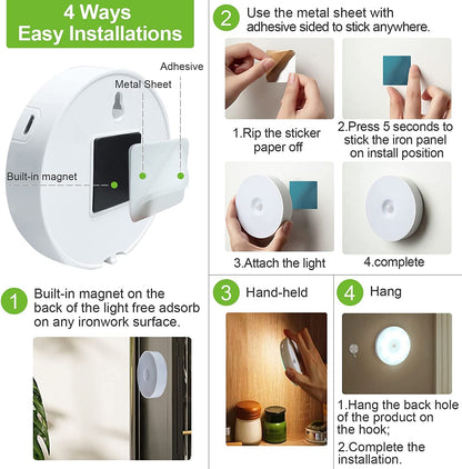 USB Rechargeable Motion Sensor Lamp ( Pack of 2)