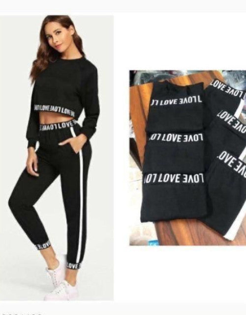 WOMEN'S COTTON ANIMAL PRINT TRACKSUIT