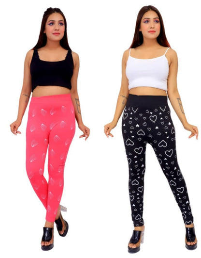 WOMEN'S COTTON BLEND PRINTE JEGGINGS BUY 1 GET 1 FREE