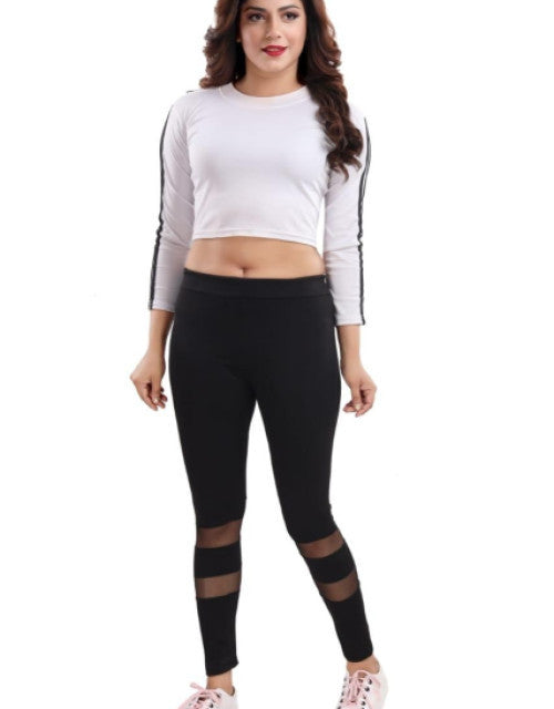 WOMEN'S COTTON NET TRACK PANT