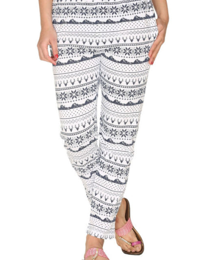 WOMEN'S COTTON PRINTED TRACK PANT