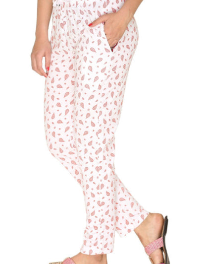 WOMEN'S COTTON PRINTED TRACK PANT