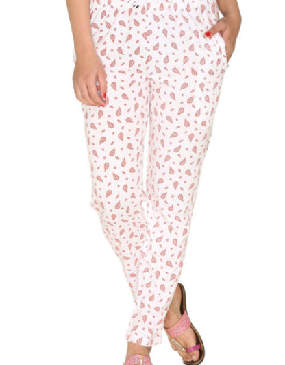 WOMEN'S COTTON PRINTED TRACK PANT