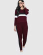 WOMEN'S COTTON STRIPE TRACK SUIT