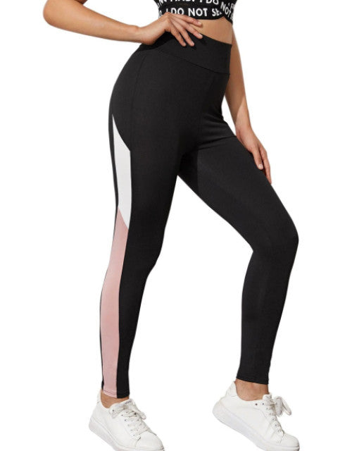 WOMEN'S LYCRA SIDE STRIPE SPORTS BOTTOM