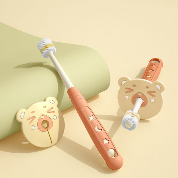 Children's Toothbrush With 360-degree Antibacterial Nano-soft Bristles