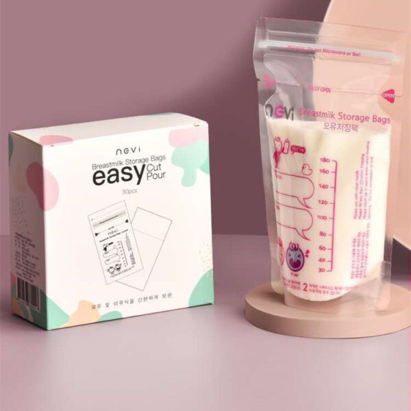 60pcs Breast Milk Preservation Small Capacity Milk Storage Bag 180ml
