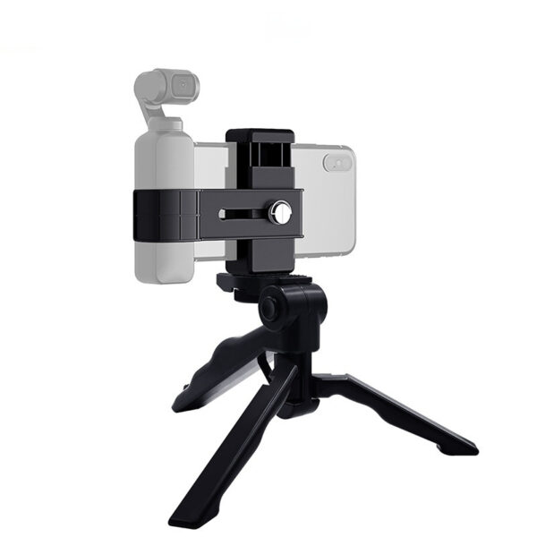 Phone Holder With Handheld Folding Tripod