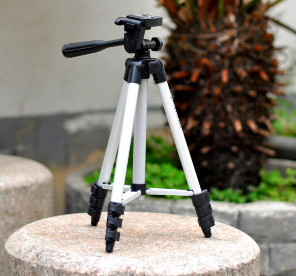 Compatible with Apple, WEIFENG WT3110A  Professional Flexible Aluminum Tripod Black